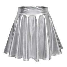 Women's Casual Shiny Metallic Flared Pleated A-Line Mini Skirt Features: 2.Pure Campus Style Waist Type:High waist Material:Polyester fiber Item Type:Tight Style:Fashion Product Description: Material:Polyester fiber Pant Style:Fashion Pattern Type:Pure color Style:Fashion Fit Type:Loose Item Type:Tight Waist Type:High waist Package include:1PC Skirt SizeUS SizeUK SizeEU SizeLengthWaistS483447cm/18.50''66cm/25.98''M6103648cm/18.90''70cm/27.56''L8123849cm/19.29''74cm/29.13''XL10144050cm/19.69''78c Space Girl Kostüm, Skirt Tutu, Metallic Pleated Skirt, Rok Mini, Pu Leather Skirt, Mini Skater Skirt, Flared Mini Skirt, Party Rock, Performance Dresses