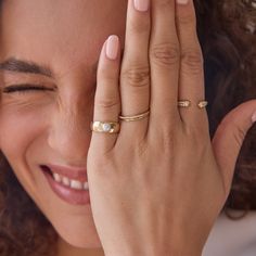 Say hello to your new stack staple: the Delicate Band. Handcrafted in Los Angeles from solid 14k gold, this 1.5 mm gem is available in rose, yellow, and white gold. With sizes ranging from 4-10, it’s the perfect addition to mix and match, making your ring stack truly shine. In stock rings will ship within 3 business days. Made-to-order rings will ship within 1-2 weeks. Details • Hand made in Los Angeles • Each ring is solid 14k gold • 1.5 mm • Need help with ring size? Check out our SIZING GUIDE Adjustable Yellow Gold Timeless Midi Rings, Timeless Adjustable Yellow Gold Midi Rings, Adjustable Timeless Yellow Gold Midi Rings, 14k Gold Stackable Solitaire Rings, 14k Gold Diamond Cut Stackable Open Band Rings, Fine Jewelry Stackable Pearl Ring With Round Band, Minimalist Diamond Cut Open Band Stackable Rings, Double Band Stackable Everyday Bands, Minimalist Stackable Rings With Diamond Cut Open Band