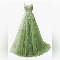 Brand New Still In Bag. Beautiful Light Green With Embroidery. Size 0 Petite. Ordered For A Quinceaera But Found Another In Size 00. Would Be An Amazing Prom, Homecoming, Or Bridesmaid Dress. Semi Formal Green Dress, Tinkerbell Inspired Dress, Light Green Sweet 16 Dress, Prom Dresses 2024 Green, Elegant Green Wedding Dress, Light Green Dress Long, Prom Dresses Sage Green, Light Green Ball Gown, Light Green Prom Dresses