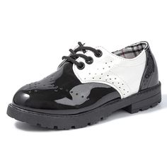 PRICES MAY VARY. 【EASY ON&OFF】-- These boys girls oxford school shoes made of soft PU leather upper.Lace up closure is easy for toddler boys girls to wear off, lets your little kids wear on and off the shoes by themselves easily, also let mom and dad assured. 【COMFORTABLE & NON-SLIP】-- These toddler saddle shoes rubber sole is very flexible,wear resistant and non-slip. Steady chunky Heel design, breathable & soft insole, walking all day long does not tire the feet. Great for school all day weari Toddler Dress Shoes, Uniform Shoes, School Uniform Shoes, S Girl, Girls Dress Shoes, Saddle Shoes, Princess Shoes, Toddler Boy Shoes, Girls Sandals