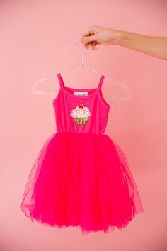 MINI KIDS CUPCAKE TULLE DRESS DRESS Judith March Kid Cupcakes, Pink Tank, Tulle Dress, Birthday Outfit, Tank Dress, Tulle Skirt, Cupcake, Skirt, Celebrities