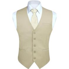 -Mens Suit Vestshigh Quality Material, The Material Of Vest Is Soft And Lightweight. No Fading, No Distortion, Anti-Wrinkle, And Quick Dry.8 Optional Sizes; The Back Adjustable Waistcoat Offers A More Accurate Fit, Makes You Stand Out In The Crowd And Look Eye-Catching And Handsome. -Vest Designbusiness Vest Is Designed With Classic Solid Color, V-Neck, 5-Buttons Closure And 1 Real Pocket On The Front,2 Real Side Pockets. These Vest Sizes Are Not The Same As Us Size. -Occasionthis Suit Vest Suit Fitted Summer Business Outerwear, Summer Business Fitted Outerwear, Fitted Beige Business Vest, Fitted Beige Vest For Business, Formal Beige Vest With Notch Lapel, Formal Beige Notch Lapel Vest, Beige Notch Lapel Vest For Formal Occasions, Fitted Beige Vest For Formal Occasions, Fitted Beige Vest Outerwear