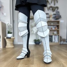 Knight Leg Armor Pattern Digital Download PDF - Etsy Leg Armor Design, Cosplay Armor Tutorial, Armour Cosplay, Armor Diy, Armor Template, Knee Armor, Armor Tutorial, Armor Pattern, Armor Reference