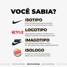 an advertisement for the nike brand with different logos in spanish, english and french language