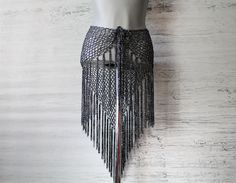 Sequins belly dance hip scarf Dance hip belt Rectangle scarf Fringe skirt belt crochet from shimmery viscose black yarn, will be a great addition to your  belly dance costume or music festivals outfits  *has fishnet triangle base with adjustable cord at the sides and with a long fringes *Unique and super shimmery *Size- length with fringe-24,4 "(62cm) Width of the triangle part- about 36,6"(92cm)  length of the cord- 67"(approx.170cm) *Custom colours and sizes available! *Care instructions- hand Belt Crochet, Belly Dance Hip Scarf, Hip Scarf, Hip Scarves, Hip Belt, Music Festival Outfit, Belly Dance Costume, Long Fringes, Fringe Skirt