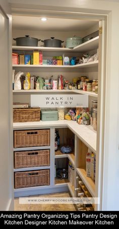 an organized pantry tips pantry design