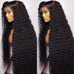 Product Description Wig Cap Medium Size -22.5inch (Other Sizes, Pls Click Here To Customize) Wig Type HD Lace Wig Cap Design 13x4 Lace Front Wig Hair Texture Curly Hair Wig Hair Color Natural Color Black, Can Be Dyed/ Bleached Process Time 12Hours (Except Holidays) Return Policy 15 Days No Reason Return Shipping Fast Free Shipping, 3-5 Working Days Quality 100% Human Hair Wigs, No tangle No shedding Long Black Curly Wig, Curly Lace Frontal, Textured Curly Hair, Curly Hair Wig, Curly Human Hair Wig, 100 Human Hair Wigs, Hair Brands, Beautiful Wigs, Brazilian Human Hair