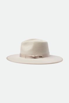 Women's Jo Rancher Hat in Dove – Brixton Classic Curved Brim Hat For Fall, Classic Wide Brim Panama Hat For Fall, Classic Solid Fedora For Spring, Fitted Flat Crown Hats, Classic Flat Crown Felt Hat For Spring, Classic Panama Hat With Curved Brim For Fall, Classic Spring Felt Hat With Flat Crown, Spring Classic Felt Hat With Flat Crown, Classic Adjustable Felt Hat For Spring