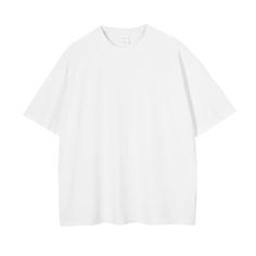 Oversized tee T Shirt Oversized White, 3/4 Sleeve Shirt, Baggy White Shirt, White Oversized Tshirt, Oversized White T Shirt, Oversize Tshirt, Casual Work Dresses, Outerwear Trends, Tshirt Oversized