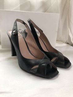 Calvin Klein Womens Fabrina Calf Black Heels Sandals Size 7.5 Heel measures 3.5" Very gently used; comes with box Benefits charity R28 Calvin Klein Womens Fabrina Calf Black Heels Sandals Size 7.5 Brand: Calvin Klein Pattern: Solid Department: Women Type: Heel Toe Shape: Open Toe Closure: Slip On Color: Black Heel Style: Block Style: Pump US Shoe Size: 7.5 Upper Material: Leather Heel Height: High (3-3.9 in) Calvin Klein Womens Fabrina Calf Black Heels Sandals Size 7.5 Heel measures 3.5" Very ge Elegant Calvin Klein Leather Sandals, Calvin Klein Open Toe Formal Sandals, Calvin Klein Leather Open Toe Sandals, Calvin Klein Open Toe Leather Heels, Calvin Klein Leather Open Toe Heels, Calvin Klein Open Heel Sandals For Evening, Calvin Klein Open Heel Evening Sandals, Calvin Klein Black Open Toe Sandals, Calvin Klein Open Toe Evening Heels