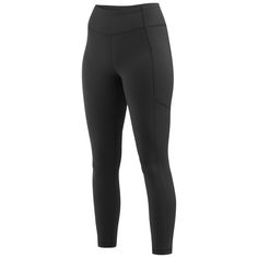 a woman's leggings in black