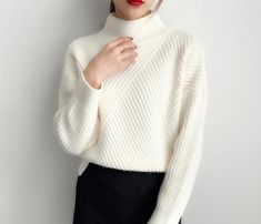 Stay warm and stylish this winter with our Women's Regular Style Black White Turtleneck Winter Sweaters! With a classic turtleneck design and a choice of six different colors, these sweaters are perfect for any occasion. Made from high-quality polyester and acrylic materials, our sweaters are both comfortable and safe for your skin. Whether you're going to work, running errands, or just hanging out with friends, our Women's Regular Style Black White Turtleneck Winter Sweaters are the perfect add