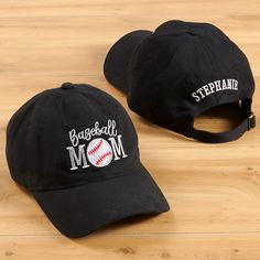 Embroidered with any line of text and sport icon on the front and any name on the back sideChoose from multiple thread colors Perfect for any sport or activityAdjustable tri-glide brass buckle closure100% cotton twill black hatHand wash onlyImported You will always know who your number one fan is while she is cheering in the stands wearing our Sports Mom Personalized Baseball Cap. Cheap Customizable Sports Hats, Curved Visor Baseball Cap For Baseball Season, Baseball Season Dad Hat For Sports Events, Baseball Season Dad Hat With Curved Visor, Dad Hat For Baseball Season Sports Events, Team Spirit Adjustable Cap, Black Sports Baseball Cap With Letter Print, Adjustable Team Spirit Cap, Black Baseball Cap For Baseball Season