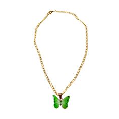 Want a trendy piece of jewelry that will upgrade your accessory stash? Then you can undoubtedly invest in this elegant green butterfly necklace and earring set. The unique and quirky butterfly-shaped pendant and earring look stunning and will certainly make you look smart. You can pair this lovely piece of accessories with any casual or party outfit, and it will make you look fashionista effortlessly. You can even pair this with formals, casuals, or any attire regardless of the occasion. Alterna Green Butterfly, Necklace And Earring Set, Copper Necklace, Butterfly Necklace, Necklace Earring Set, Party Outfit, Earring Set, Copper, Pendant Necklace