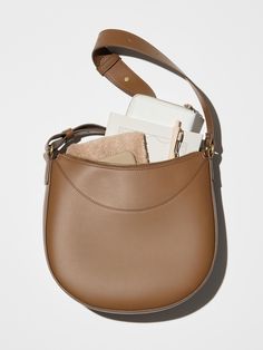 Faux Leather One-Handle Bag | UNIQLO US Bag Uniqlo, Styling Ideas, Handle Bag, Christmas List, Uniqlo, Faux Leather, Plus Fashion, Leather, Christmas