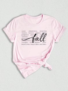 Introducing our adorable and trendy "Hello Fall" T-Shirt!  This cute and cozy women's fall shirt is the perfect addition to your autumn wardrobe. Whether you're enjoying the beautiful fall season, celebrating Thanksgiving, or just expressing your love for fall, this t-shirt has got you covered!  Embrace the crisp air and colorful leaves with this autumn-inspired graphic tee.  Featuring a playful design of pumpkins and fall words, this fall season shirt is both stylish and festive. ✨ Made with hi Fall Tees, Fall Words, Fall Activity, Fall Shirts Women, Word Shirts, Autumn Inspired, Autumn Wardrobe, Bonfire Night, Crisp Air