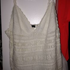 Nwot Beautiful, Sexy White Moda International By Victoria's Secret Cropped Crochet Top. Perfect As A Coverup Of Your Bikini Or With Distressed Denim! In M Or L! Vintage From Early 2000s Fitted Open Knit Top As Beach Cover-up, Fitted V-neck Top For Beach Cover-up, Summer Lace Top For Beach Cover-up, Casual Crochet Cami Top For Beach, White Open Knit Crop Top For Beach, Fitted Open Knit Tops For Beach, Fitted Open Knit Tops For The Beach, Beach Cami Top With Crochet Trim, Beach Crochet Trim Cami Top