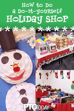 a collage of photos with the words how to do a do - it - yourself holiday shop