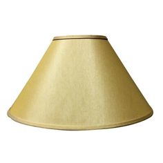 a gold colored lamp shade is shown on a white background with clipping for text