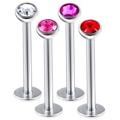 PRICES MAY VARY. QUALITY STEEL - Our lip labret are made of implant grade 316L Surgical Steel. This type of steel is CORROSION RESISTANCE, BIO-COMPATIBLE, LONG USE, EASY TO CLEAN. SPARKLES CRYSTAL - These labret piercing rings are deep, vibrant color that sparkles in the light when you move. FEATURES : lip rings 16 gauge, 12mm labret jewelry, 16g 12mm labret, 12mm surgical steel labret, stainless steel lip rings, monroe piercing balls. Pretty and Dainty Look - Our monroe lip rings is perfect for Labret Piercing Ring, Monroe Piercing, Labret Ring, Lip Piercing Jewelry, Piercing Rings, Lip Piercings, Lip Rings, Monroe Piercings, Labret Jewelry