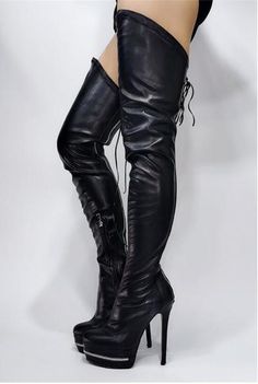 Black High-heeled Stretch Zipper Over-the-knee Women's Boots · Eoooh❣❣ · Online Store Powered by Storenvy High Heel Boots With Side Zipper For Winter, Winter High Ankle Knee-high Boots With Zipper, Wide Calf Pointed Toe Knee-high Boots With Zipper, Winter Knee-high Boots With Zipper Closure, Winter Knee-high Boots With Zipper, Winter High Heel Boots With Side Zipper, High Heel Platform Boots For Club In Winter, Fitted High Heel Boots With Zipper Closure, Trendy Fitted Boots With Zipper Closure