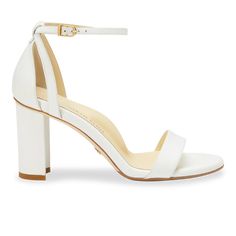 Perfect Block Sandal 90 | White Calf | Sarah Flint Sarah Flint, Block Sandals, Elegant Heels, Wide Heels, Virtual Fashion, High Quality Shoes, Stylish Shoes, Ankle Straps, Arch Support