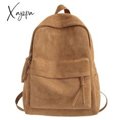 Men and Women Suede Solid Backpack Fashion College Couple Leisure Bagpack Winter School Bag Cute Girls Bookbag Boy Cool Knapsack Main Material: Faux Suede Lining Material: Polyester Backpacks Type: Softback Interior: Cell Phone Pocket Interior: Computer Interlayer Handle/Strap Type: soft handle Exterior: Solid Bag Decoration: NONE Closure Type: zipper Technics: Embossing Capacity: 20-35 Litre Item Type: Backpacks Carrying System: Arcuate Shoulder Strap Gender: Unisex Rain Cover: No Style: Casual College Couple, School Bag Cute, College Couples, Fashion College, Bag Decoration, Backpack Fashion, Bag Cute, Rain Cover, College Fashion