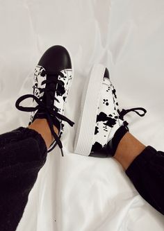 Platform, suede calf print lace-up sneakers, runs true to size Print Sneakers, Lace Up Sneakers, Miu Miu Ballet Flats, Women Clothing Boutique, Clothing Boutique, Cow Print, Online Womens Clothing, Boutique Clothing, Combat Boots