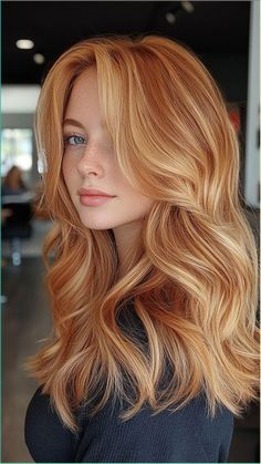 Sweeten your style with Strawberry Blonde Balayage, featuring vibrant pink-blonde highlights for a fresh, playful look. Perfect for adding a touch of fun and elegance. Click to explore more and follow us for the latest hair inspirations! #StrawberryBlondeBalayage #HairColor #Balayage #BlondeHair #2024Trends Ginger Wedding, Trendy Balayage, Woman Picture, Red Hair With Blonde Highlights, Colors For 2024, Balayage Hair Color Ideas, Small Twist, Balayage Hair Color