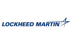 the logo for lockered martin is shown on a white background with blue letters and an airplane