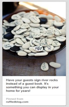 a plate full of white rocks sitting on top of a table