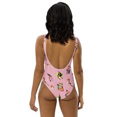 This one-piece swimsuit for all figures will bring out your best features. Enjoy the smooth fabric and the flattering design, and show it off by the sea or pool! • 82% Polyester, 18% Spandex • Fabric weight: 6.78 oz/yd² (230 g/m²), weight may vary by 5% • Chlorine-resistant fabric • Cheeky fit with a scoop neckline and a low scoop back • Zig-zag stitching • Double-layer front • Four-way stretch material stretches and recovers on the cross and lengthwise grainsSize guide CHEST (inches) WAIST (inc Handmade Lingerie, Swimsuits For All, Create Photo, One Piece For Women, By The Sea, The Cross, Spandex Fabric, Scoop Neckline, One Piece Swimsuit