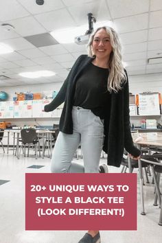 Discover simple and cute black t-shirt outfit ideas that are both aesthetic and effortlessly stylish, perfect for any occasion.