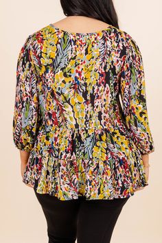 The truth is, you need this beauty in your wardrobe! This top is a stylish and comfortable choice for any occasion! It features a flattering babydoll design and pretty floral pattern on a flowy fit, making it perfect for the office or a weekend out! Look beautiful in the vibrant green color! 95% Polyester, 5% Spandex Flowy Floral Print Blouse For Brunch, Multicolor Floral Print Rayon Blouse, Flowy Printed Top For Brunch, Patterned Floral Print Top For Brunch, Day Out Floral Print Rayon Blouse, Floral Print Rayon Tops, Floral Print Patterned Rayon Tops, Patterned Floral Print Rayon Tops, Flowy Multicolor Floral Print Tops