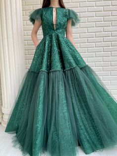 Teuta Matoshi, Sparkle Gown, Rose Gown, Green Gown, Princess Gown, Gowns For Girls, Brand Shop, Beaded Gown, Beautiful Gowns