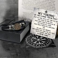 What is the best viking gift idea for your Viking Man / Husband / Boyfriend / Future Husband for his Christmas, Birthday, Valentines, Anniversary, Thanksgiving, Graduation, etc? Why not surprising him with a small, simple but thoughtful gift? This unique Engraved Viking Compass Bracelet gift will be with his side by side, wherever he goes so he can feel that you are always there for him. It is useful and practical, but also is able to convey the meaning of your love. The cute message, skillfully Viking Gifts For Him, Meaningful Gifts For Husband, Viking Man, Hand Fasting, Viking Men, Viking Wedding, Vikings Gifts, Compass Bracelet, Norse Pagan