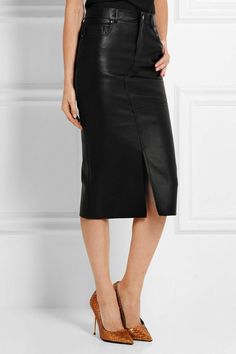 Women's Back Leather Midi Skirt Genuine Soft Lambskin Black Leather Skirt High Waste Leather Skirt for Office Girlfriend gift ideas. Condition :  Brand New Closure : Zip Occasion : Business, Casual, Formal, Party/Cocktail Size : XXXS  - 5XL Vintage : No Rise : Mid Personalize : Yes Department : Women Skirt Length : Midi Style : Straight, Pencil Season : Summer / Winter Handmade : Yes Pattern : Solid Garment Care : Dry-clean Only Color : Black Material : Leather Brand : Leather Skirt Art Lambskin Sleek Mini Skirt For Office Wear, Sleek Mini Skirt For Office, Elegant Leather Pencil Mini Skirt, Elegant Leather Mini Pencil Skirt, Knee-length Leather Skirt, Black Leather Lined Skirt, Black Leather Skirt With Lining, Leather Pencil Mini Skirt For Party, Leather Pencil Skirt For Party