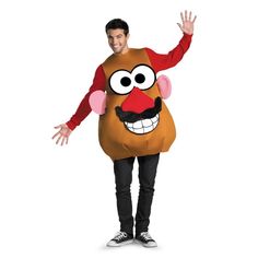 Buy Costumes Mr. Potato Deluxe Costume for Adults sold at Party Expert Potato Head Costume, Mr Potato Head Costume, Mrs Potato Head, Best Couples Costumes, Plus Size Costume, Mr Potato, Mr Potato Head, Potato Heads, Potato Head