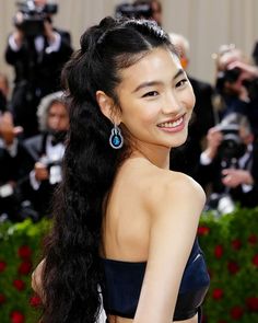 Wedding Hairstyles And Makeup, Half Ponytail, Red Carpet Hair, Wedding Guest Hairstyles, Joan Smalls, Lily Aldridge, Natural Hair Styles Easy, Sleek Hairstyles