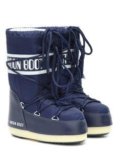 Nylon snow boots | #boots | #bootfashion | Blue Waterproof Sporty Boots, Sporty Waterproof Blue Boots, Blue Insulated Winter Boots, Fall Winter Shoes, Kids Snow Boots, Flip Flop Boots, Moon Boot, Funky Shoes, Moon Boots