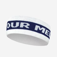 Description: This Dallas headband is knit in navy & white and features Love Your Melon knit into the band. Cheer on your favorite sports team with our cozy new acrylic knit headband! Details: Yarn Colors: Navy & White Sizing: 8.5" x 4". One size. Content: 100% Acrylic Care: Machine wash cold. Use mild detergent. Tumble dry on high. Origin: Made in Westville, NJ. Casual Sports Event Headband, White Sports Headband With Sweatband, Casual Headband Sweatband, One Size, Casual Headband With Sweatband, One Size Fits Most, Casual Headband With Sweatband For Sports, Casual Sweatband Headband, One Size Fits Most, Casual White Band Headband, Casual Sweatband Headband, One Size, White Casual Headband