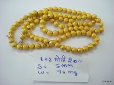 20kt handmade gold beads 108pcs.. necklace bracelet elemants, good for jewelry creation.Note - If you want more or less beads Please let me know..Bead size approx - 5 mmTotel weight - 7.2 gramsMaterial - 20kt Yellow Gold. Luxury Gold Jewelry With 108 Beads, Gold Jewelry With 108 Round Beads, Traditional Gold Beaded Necklaces With Round Beads, Festive Gold Beaded Necklaces With Spacer Beads, Gold Jewelry With Round Beads For Festivals, Traditional Gold Beaded Necklace With Spacer Beads, Gold Oval Beads For Wedding, Traditional Gold Beaded Bracelets With Polished Beads, Gold Temple Jewelry Beads For Festive Occasions