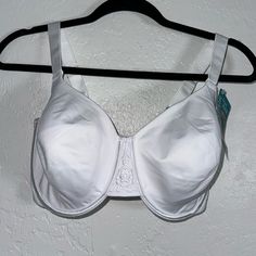 Vanity Fair Women's Beauty Back Smoothing Minimizer Bra, Minimizes Bust Line Up To 1.5", Non Padded Cups Size 36g Color White Vanity Fair Style Number 76080 Minimizer Full Figure Underwire Bra With 4-Way Stretch Fabric That Shapes And Smooths Bumps And Bulges Along Back And Sides Minimizes Bust Line Up To 1 1/2 Inches 2-Ply Cups Deliver The Coverage And Support You Need For Comfort This Beauty Back Minimizer Bra Is Made Especially For Fuller Figures That Want To Reduce The Bust Line Up To 1 ½ In Vanity Fair Bras, Minimizer Bra, Minimiser Bra, Women's Beauty, White Vanity, Silky Blouse, Bra Style, Full Coverage Bra, White Halter Maxi Dress