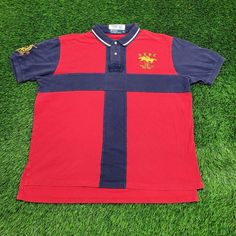 Vintage Ralph-Lauren Country Polo Shirt 2XL 26x30 Red Blue Embrace classic style with our vintage Ralph Lauren Country polo shirt in red and blue. Perfect for retro fashion lovers!  * Used condition  * Length is on the shorter side  * No rips/holes  * No stains  * Normal fading from washing VINTAGE SHIRT, RALPH LAUREN COUNTRY, POLO SHIRT, 2XL SIZE, RED BLUE SHIRT, VINTAGE RALPH LAUREN, CLASSIC POLO, 26X30 SHIRT, RETRO FASHION, DESIGNER STYLE 70347 Red Collared Polo Shirt With Graphic Print, Red Polo Shirt With Graphic Print, Retro Red Long Sleeve T-shirt, Vintage Red Long Sleeve T-shirt, Red Collared Cotton Shirt, Classic Red Cotton T-shirt, Vintage Blue Collared T-shirt, Red Classic Cotton T-shirt, Retro Cotton Polo Shirt With Graphic Print