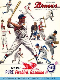 a baseball player holding a bat on top of a cover art for major league players