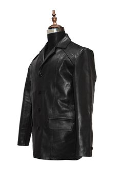 Made from Highest quality 100% real cowhide Leather, beautifully cut and tailored fit, Wonderful detailing, This leather jacket will age gracefully and should last a lifetime if looked after. The Quality of this leather Jacket is TRULY AWESOME Genuine High quality real leather Best quality stitching throughout Jacket is available in high quality real leather Main Feature Include Stylish collar Front button closure 100% Real Cowhide Leather Black Blazer Men, Blazer Wedding, Leather Coat Jacket, Age Gracefully, Long Leather Coat, Long Coat Jacket, Perfect Coat, Custom Jacket, Men Vintage