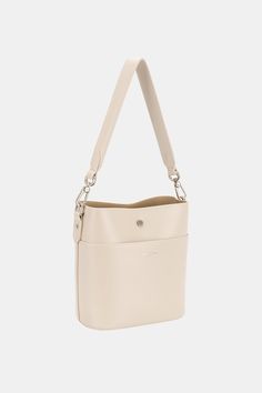 David Jones PU Leather Shoulder Bag - Handbag - FITGGINS Classic Everyday Shoulder Bucket Bag, Classic Shoulder Bucket Bag For Everyday, Classic Bucket Shoulder Bag For Everyday Use, Solid Color Crossbody Bucket Bag For Everyday, Minimalist Bucket Shoulder Bag With Removable Pouch, Versatile Leather Shoulder Bag With Detachable Strap, Minimalist Bucket Bag With Detachable Strap For Office, Daily Soft Leather Crossbody Satchel, Modern Solid Color Shoulder Bag For On-the-go