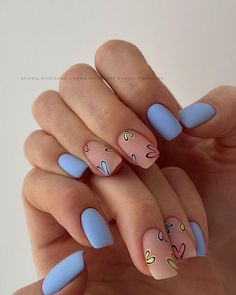 Hello Nails, Hippie Nails, Punk Nails, Valentine Nails, Simple Gel Nails, Short Acrylic Nails Designs, Classy Nails, Funky Nails, Chic Nails