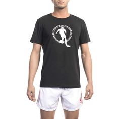 Bikkembergs Beachwear Men T-shirts - Black Brand T-shirts - T-Shirt - Guocali Football Dress, Beach Wear Men, Tee Shirt Homme, Camisa Polo, Solid Colour, Crew Neck Tee, Primavera Estate, Tshirts Online, Shirts & Tops