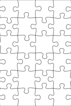 the missing puzzle piece is shown in black and white, as well as an outline